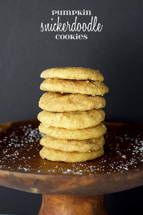 snickerdoodle cookies stacked one upon another